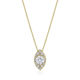 17"" Vertical Marquise Bloom Diamond Necklace