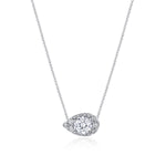 17"" Pear Bloom Diamond Necklace