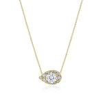 17"" Pear Bloom Diamond Necklace