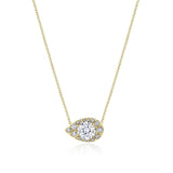17"" Pear Bloom Diamond Necklace