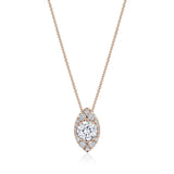17"" Vertical Marquise Bloom Diamond Necklace