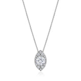 17"" Vertical Marquise Bloom Diamond Necklace