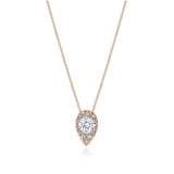 17"" Pear Bloom Diamond Necklace