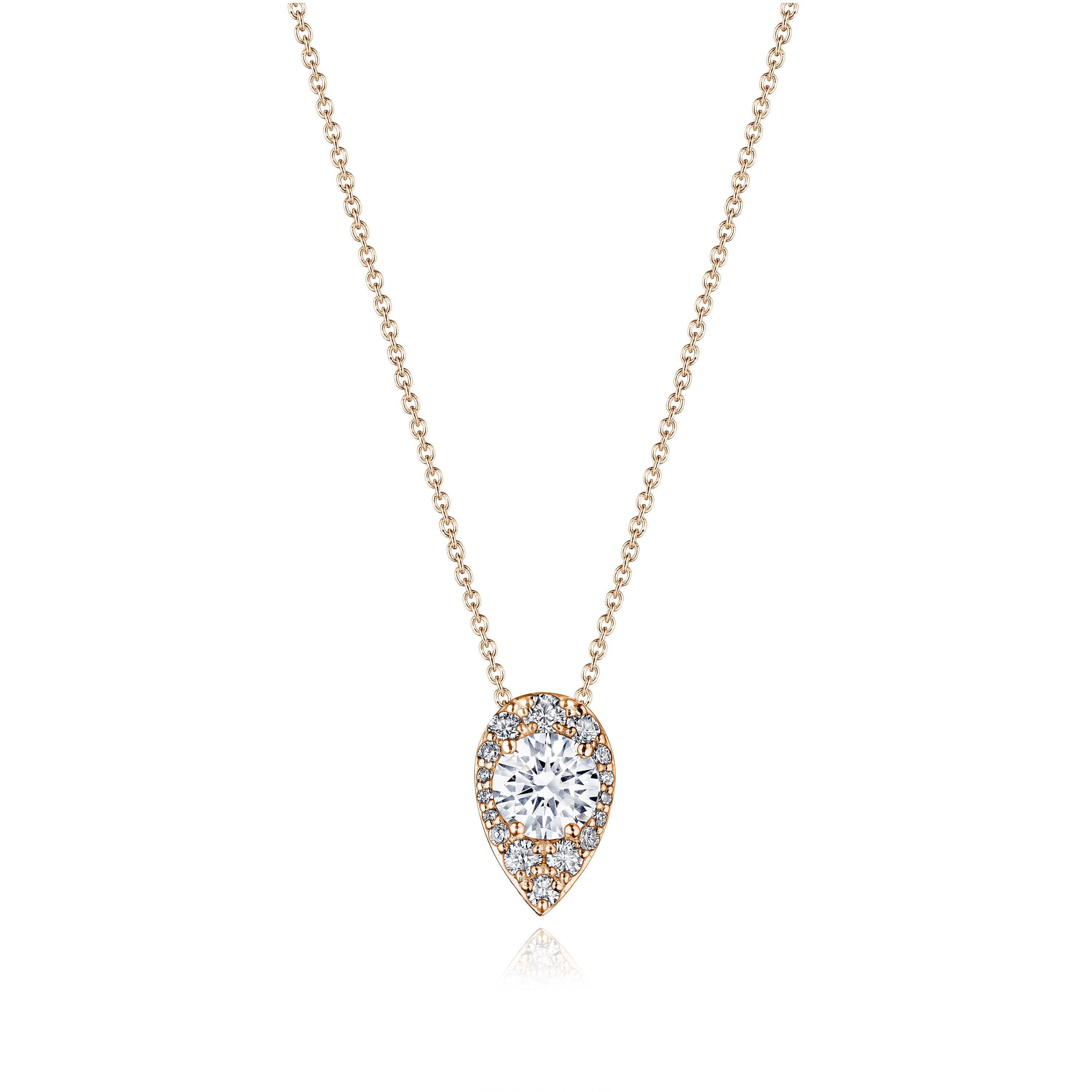 17"" Pear Bloom Diamond Necklace