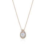 17"" Pear Bloom Diamond Necklace
