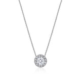 17"" Single Bloom Diamond Necklace