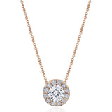 17"" Single Bloom Diamond Necklace
