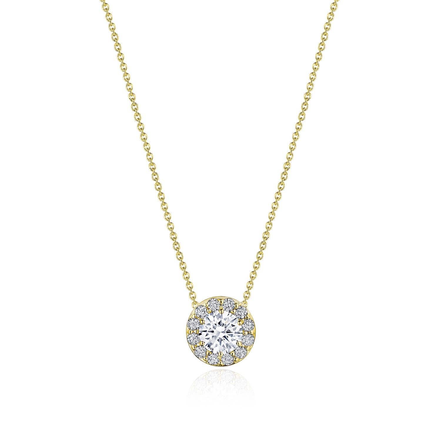 17"" Single Bloom Diamond Necklace