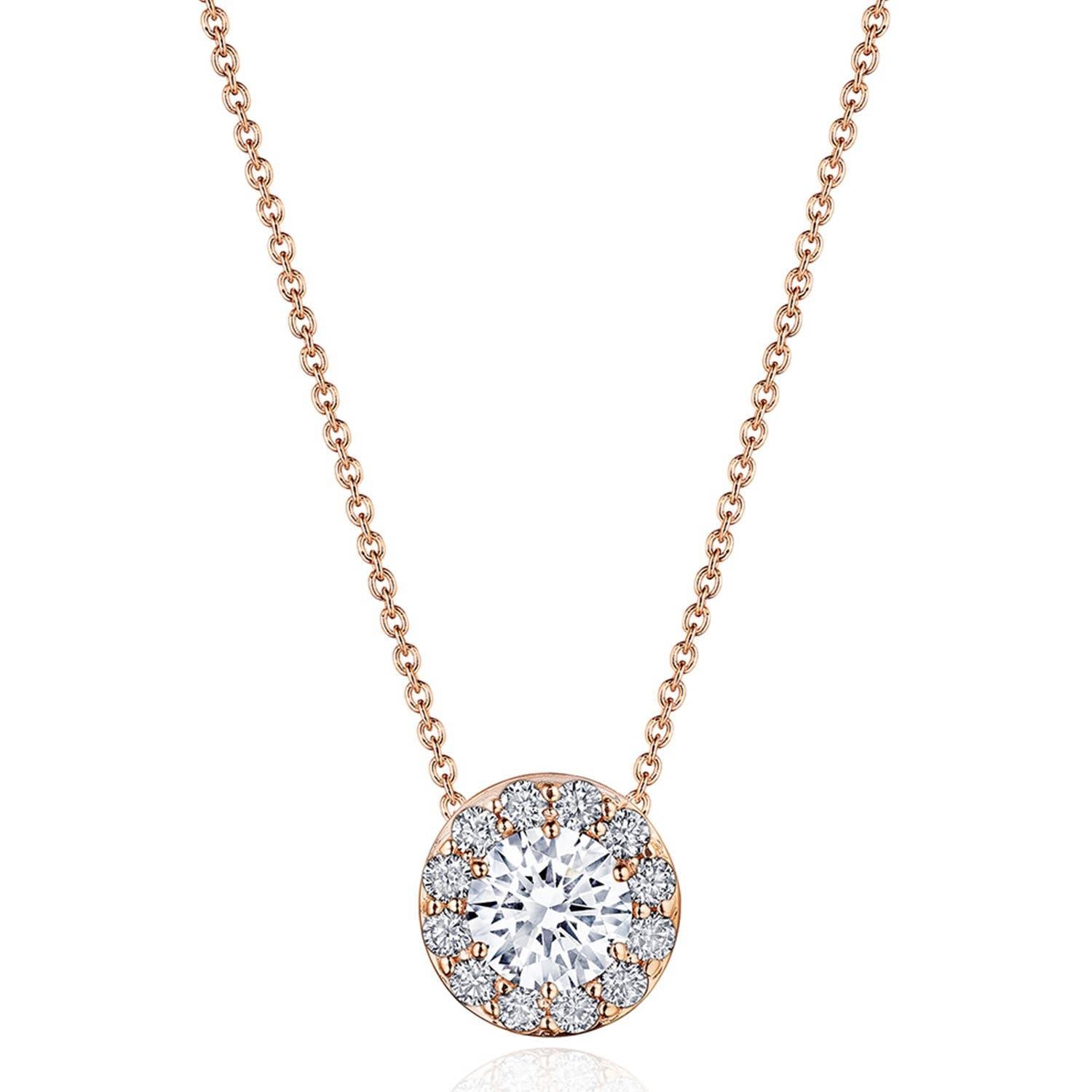 17"" Single Bloom Diamond Necklace