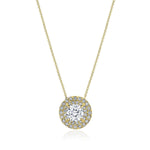 17"" Double Bloom Diamond Necklace