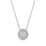 17"" Double Bloom Diamond Necklace