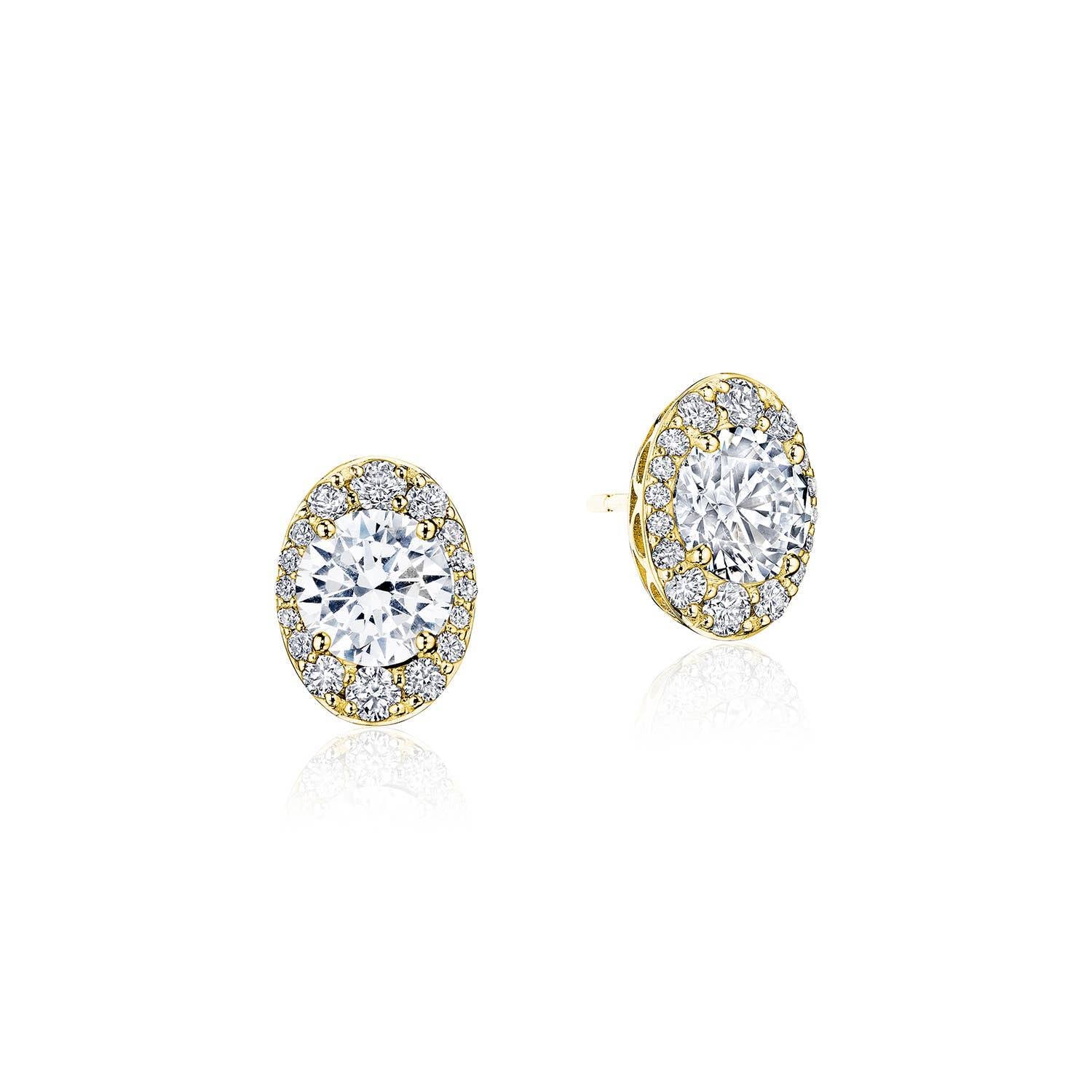 Oval Bloom Diamond Earring