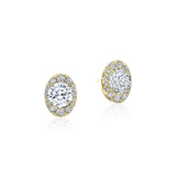 Oval Bloom Diamond Earring