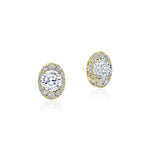 Oval Bloom Diamond Earring