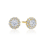 Full Bloom Diamond Stud Earrings
