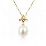 14K Yellow Gold Freshwater Pearl Pendant
