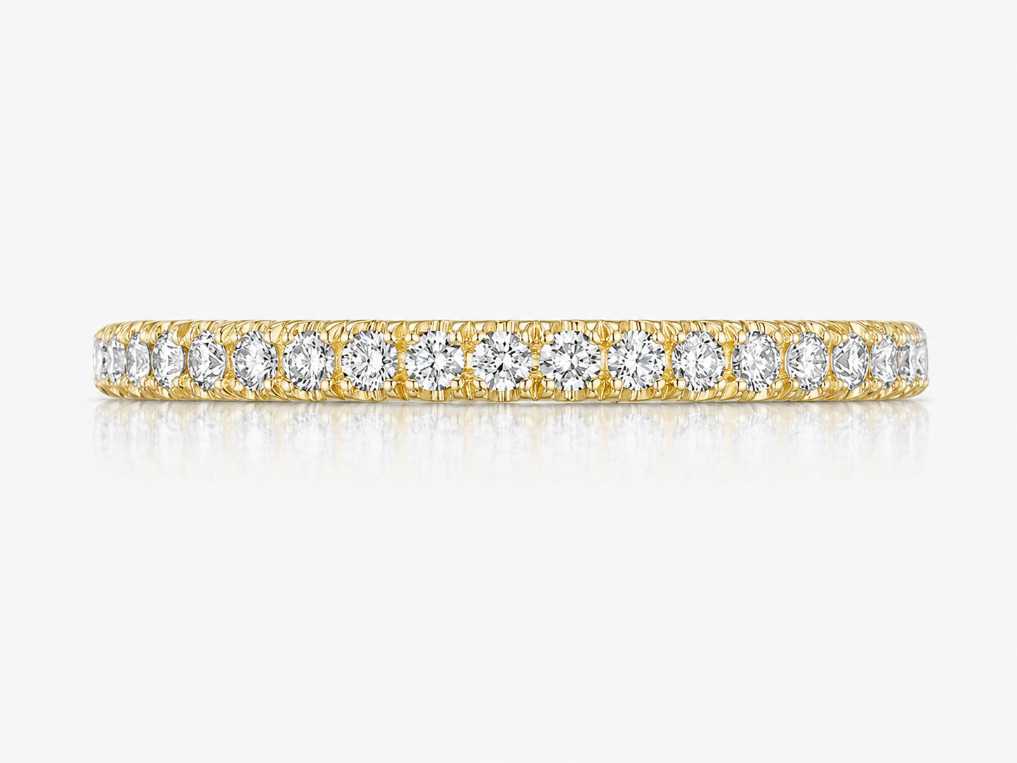18K Yellow Gold 0.37 ctw Anniversary Diamond Women's Wedding Band