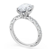 Platinum Solitaire Semi Mount Engagement Ring