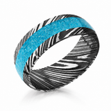 Damascus Steel Men's Wedding Band