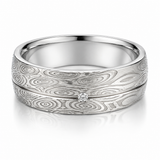 Damascus Steel Men's Wedding Band