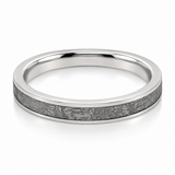 18K White Gold Men's Wedding Band