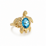 14K Yellow Gold Topaz Ring