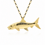 14K Yellow Gold Bonefish Pendant/Charm