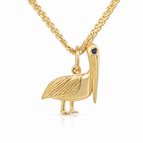 14K Yellow Gold Pelican Pendant/Charm