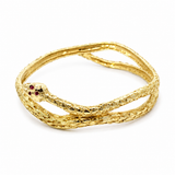 14K Snake Bangle