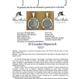 Sterling Silver 2 Reale El Cazador Coin Pendant