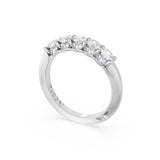 Round Cut Diamond Eternity Band in 18kt White Gold