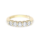 Round Cut Diamond Eternity Band in 18kt Yellow Gold