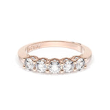 Round Cut Diamond Eternity Band in 18kt Rose Gold