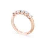 Round Cut Diamond Eternity Band in 18kt Rose Gold