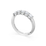 Round Cut Diamond Eternity Band in Platinum