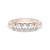 Oval Cut Diamond Eternity Band in 18kt Rose Gold
