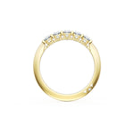 Oval Cut Diamond Eternity Band in 18kt Yellow Gold