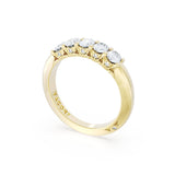 Oval Cut Diamond Eternity Band in 18kt Yellow Gold