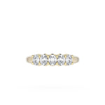 Oval Cut Diamond Eternity Band in 18kt Yellow Gold