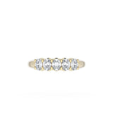 Oval Cut Diamond Eternity Band in 18kt Yellow Gold