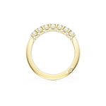 Emerald Cut Diamond Eternity Band in 18kt Yellow Gold