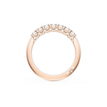 Emerald Cut Diamond Eternity Band in 18kt Rose Gold
