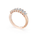 Emerald Cut Diamond Eternity Band in 18kt Rose Gold