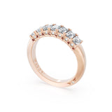 Emerald Cut Diamond Eternity Band in 18kt Rose Gold