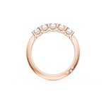 Emerald Cut Diamond Eternity Band in 18kt Rose Gold