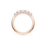 Emerald Cut Diamond Eternity Band in 18kt Rose Gold