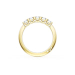 Emerald Cut Diamond Eternity Band in 18kt Yellow Gold