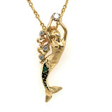 Steven Douglas Mermaid "Goldie" Pendant with Diamonds