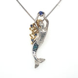 Steven Douglas Mermaid Pendant with Blue Sapphire