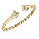 18K Yellow Gold 0.63 ctw Bangle Diamond Bracelet